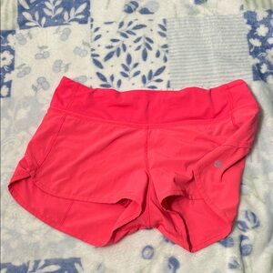 Lululemon Athletica Coral Athletic Shorts
